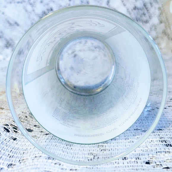 COLLECTIBLE BREEDERS CUP 1991 CHURCHILL DOWNS OFFICIAL COLLECTIBLE GLASS 5 1/4" - Picture 5 of 10